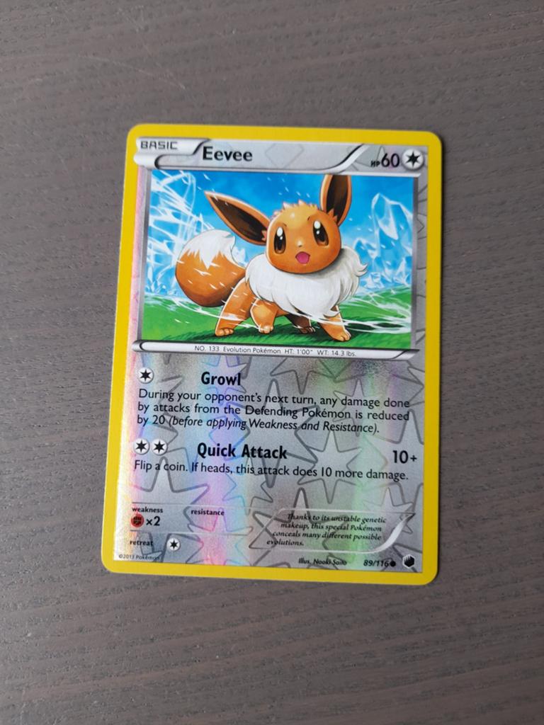 Plasma freeze 89/116 eevee reverse, Ophalen of Verzenden, Zo goed als nieuw, Losse kaart, Foil