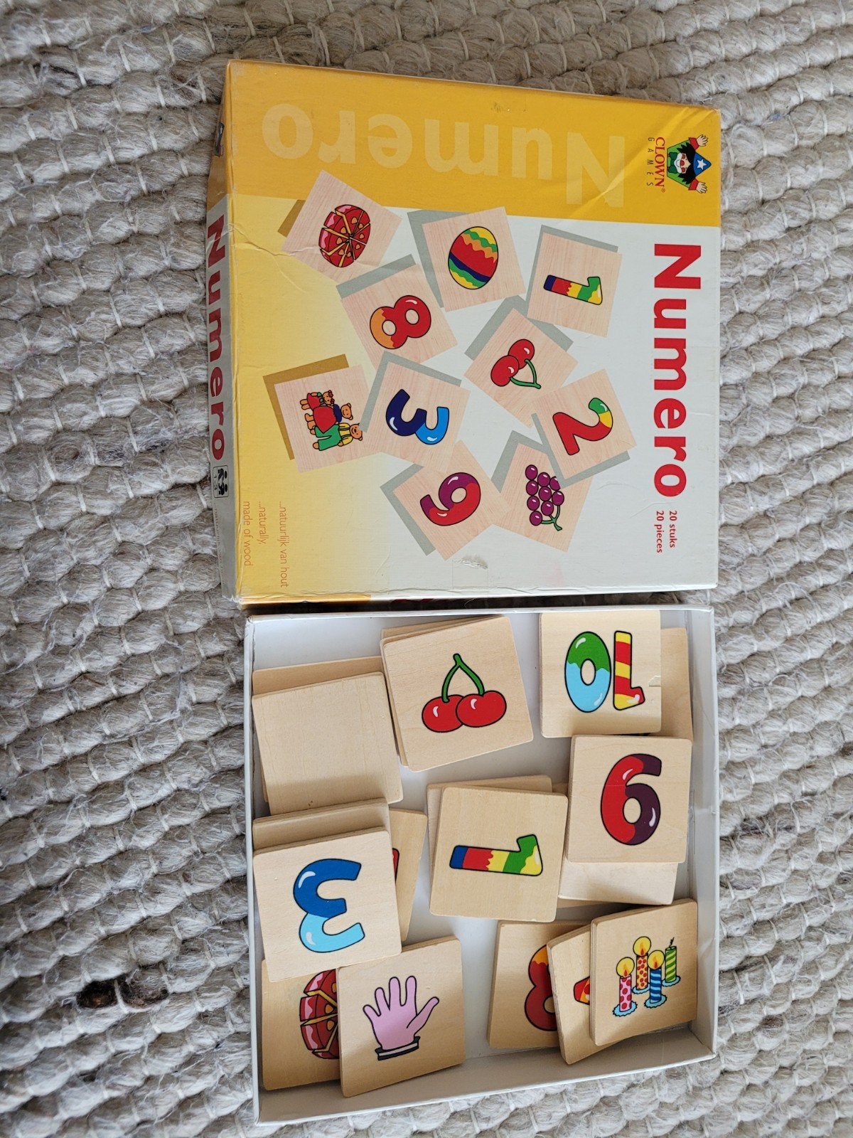 Numero educatief spel, Ophalen