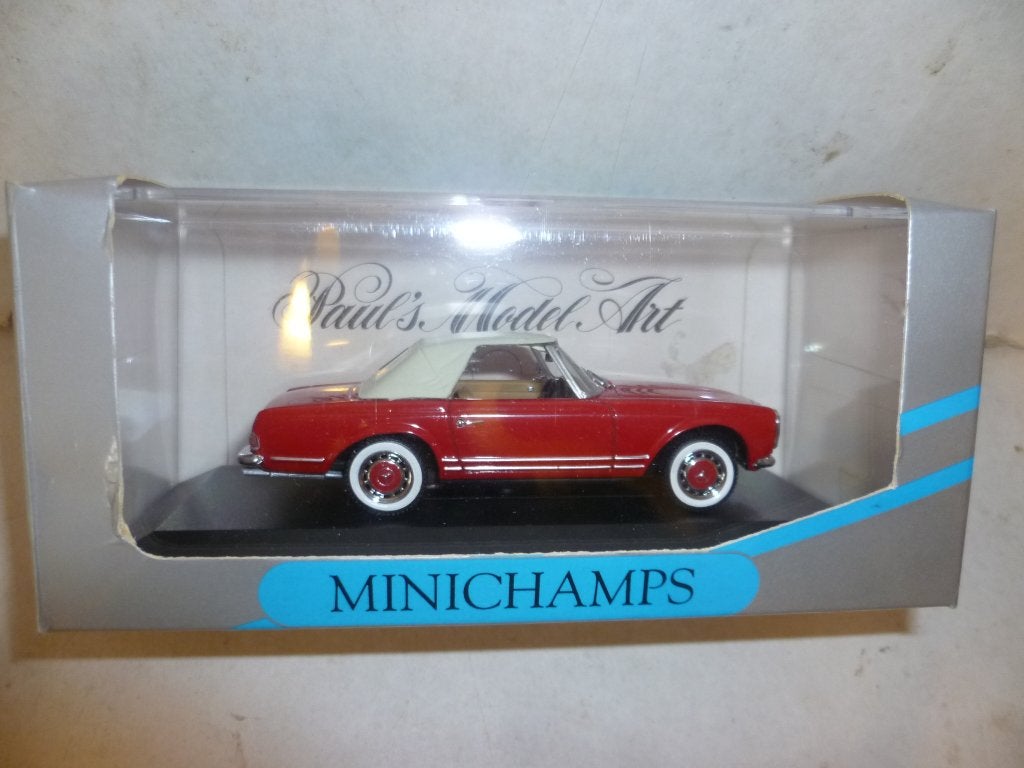 MiniChamps 032241 Mercedes Benz 280 SL Cabriolet Soft Top, Hobby en Vrije tijd, Modelauto's | 1:43, Ophalen of Verzenden, Nieuw