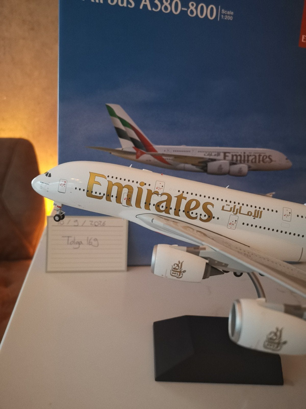 Emirates A380-800 Gemini Jets 1:200 G2UAE1249 Reg. A6-EOG, Overige merken, 1:200 of kleiner, Nieuw, Ophalen of Verzenden