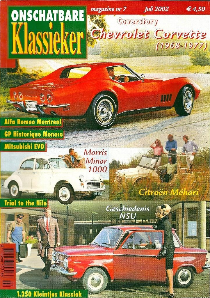 Onschatbare Klassieker reportage Chevrolet Corvette, Ophalen of Verzenden, Gelezen, Chevrolet