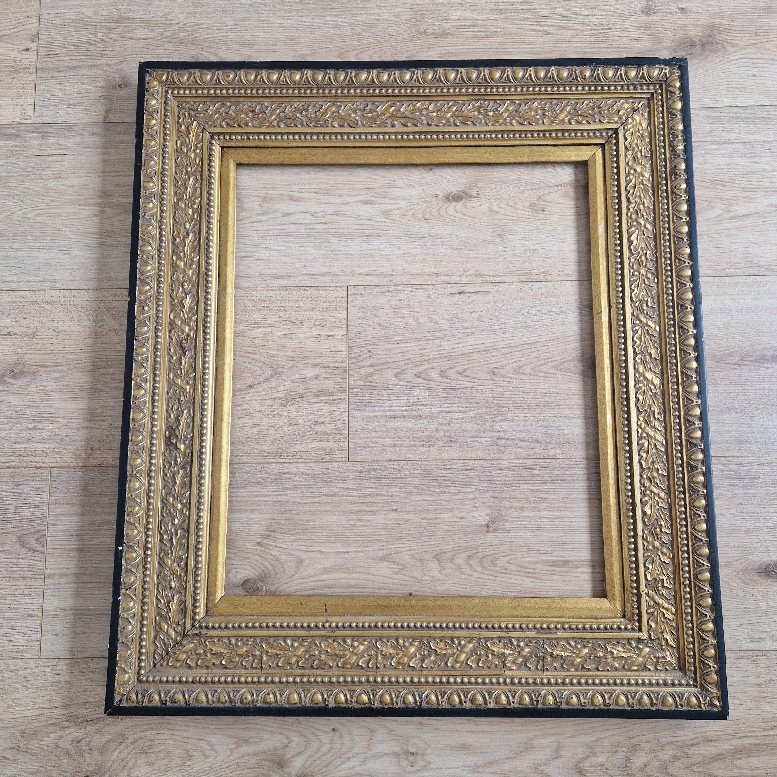 Verno lijst 50x60cm, houten lijst goud gedecoreerd, Ophalen, Gebruikt, Schilderijlijst, Met sierrand
