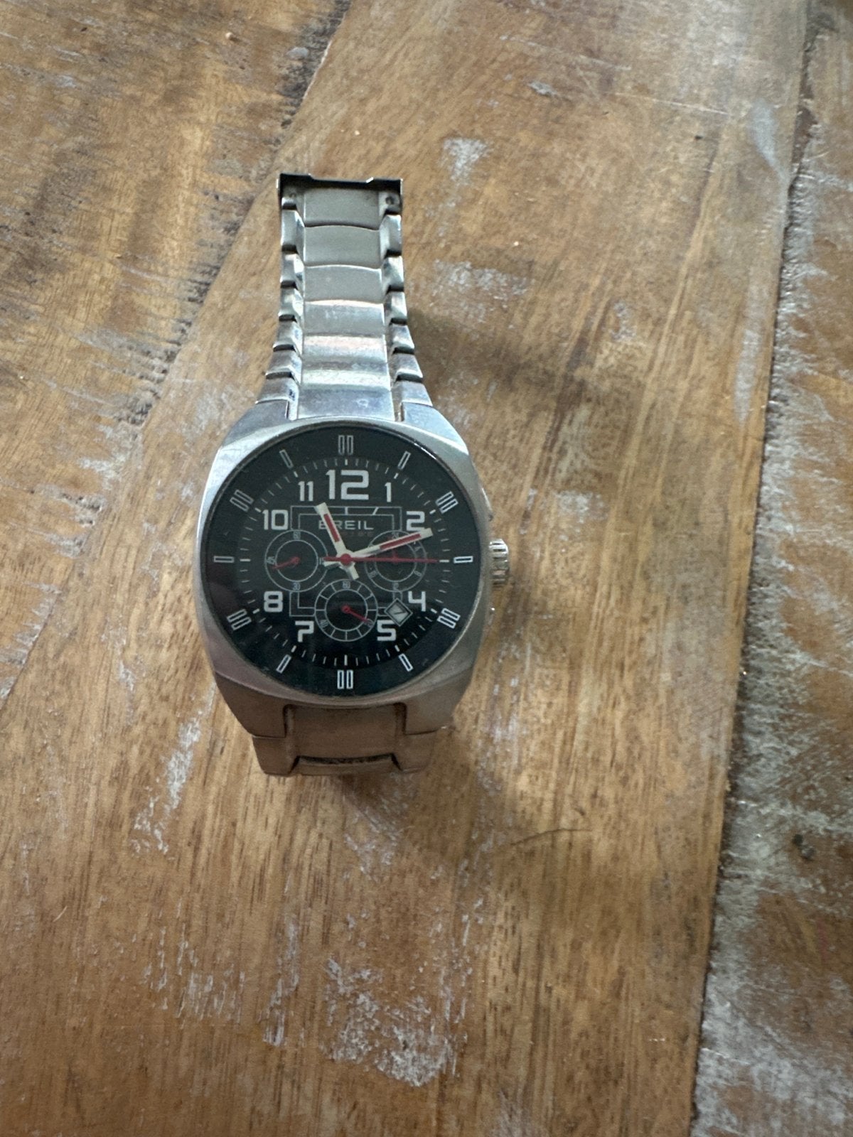 Breil Tribe Herenhorloge - Gebruikt, Staal, Ophalen of Verzenden, Gebruikt