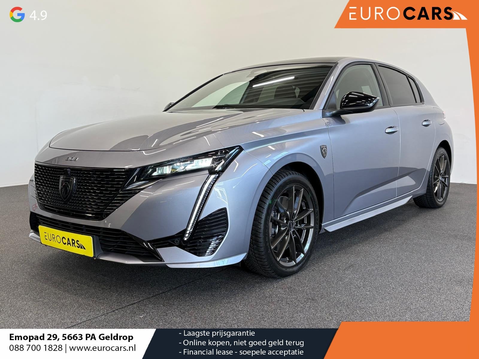 Peugeot 308 1.6 Plug-in Hybrid 180 GT Panoramadak Navigatie, Auto's, Stof, Gebruikt, 4 cilinders, 150 min