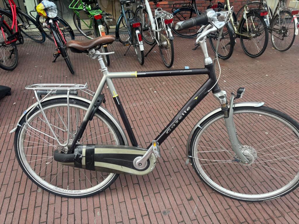 Herenfiets, Fietsen en Brommers, Ophalen, Gebruikt, Schijfrem, Gazelle