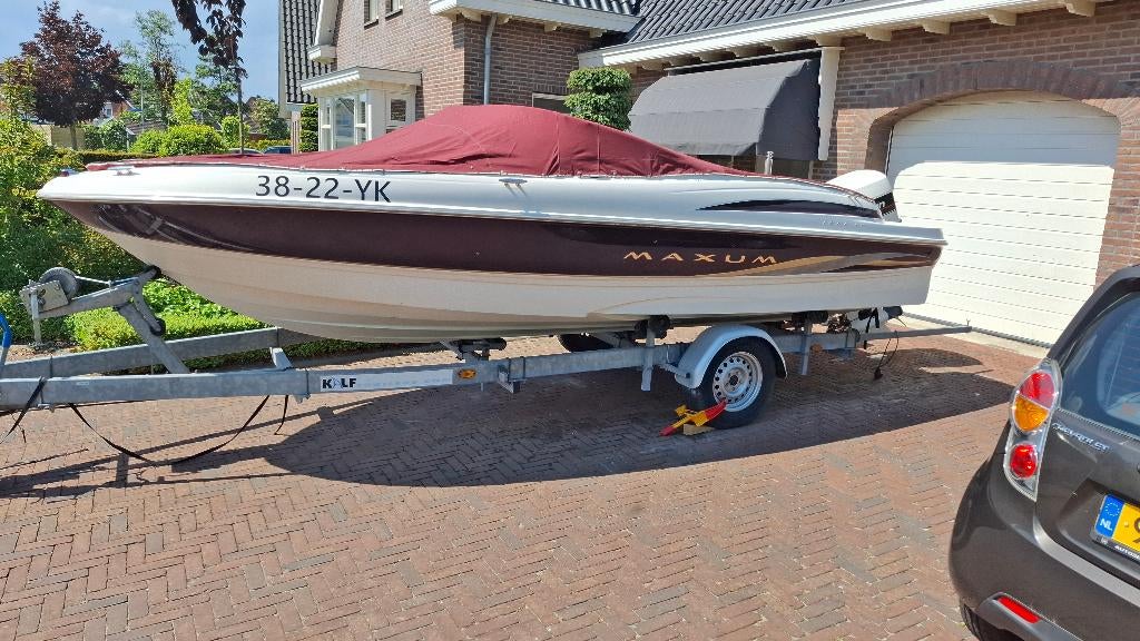 Maxum 1800 XF  (1999) - Johnson 120PK, Watersport en Boten, Ophalen, Gebruikt, 120 tot 200 pk, Buitenboordmotor