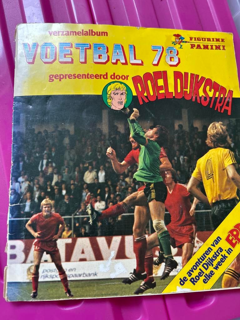 Voetbal 78 verzamelalbum Roel Dijskstra Panini, Ophalen of Verzenden, Gebruikt, Overige binnenlandse clubs, Boek of Tijdschrift