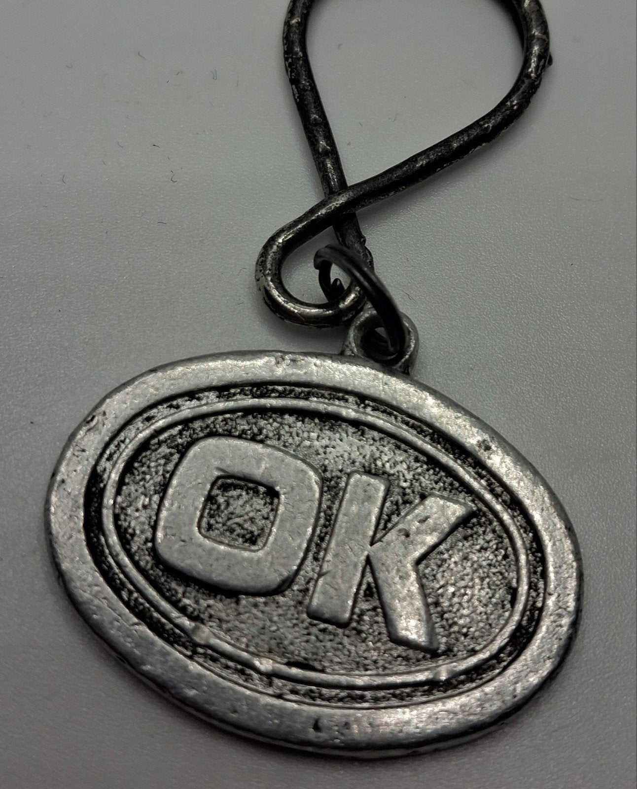Vintage OK sleutelhanger, Ophalen of Verzenden, Gebruikt, Overige typen