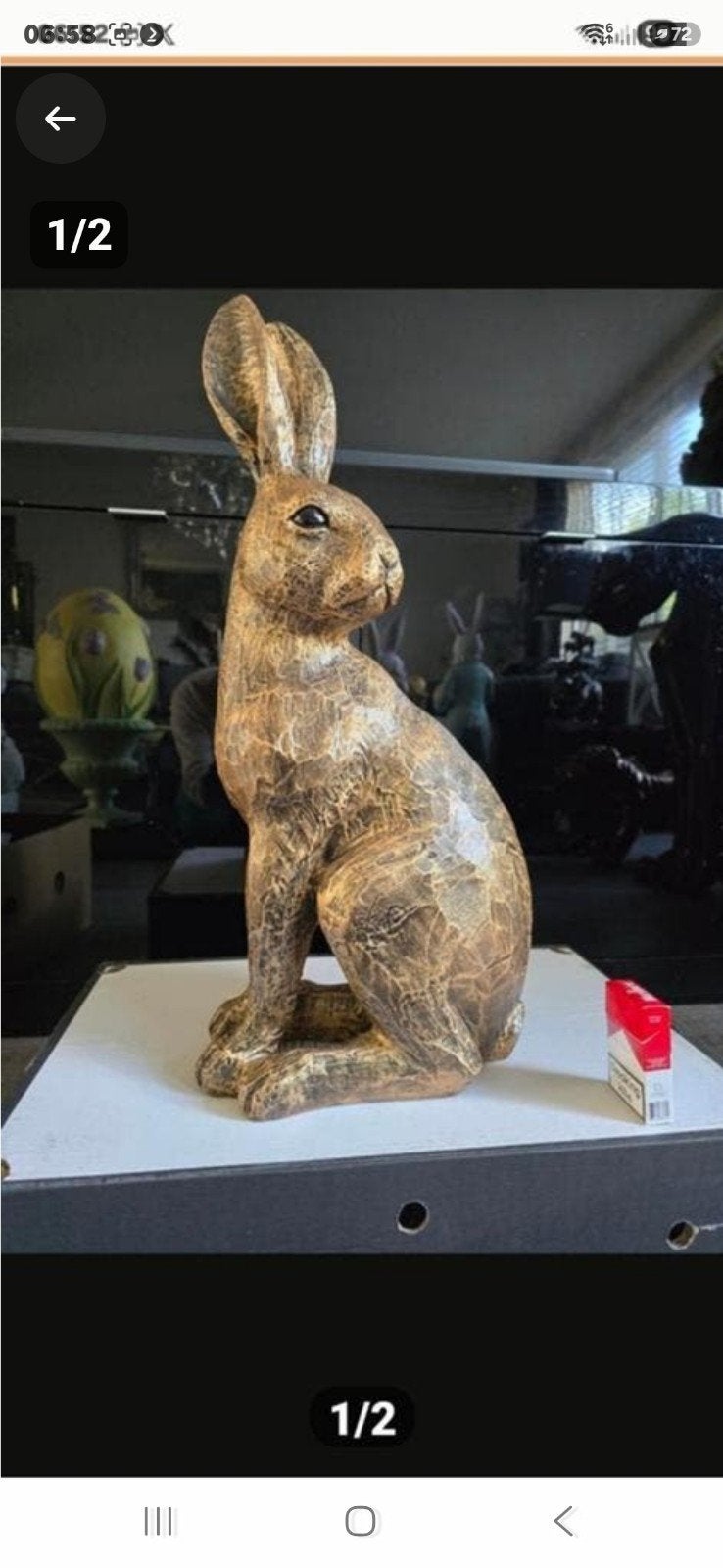 Een prachtig, groot dierenbeeld van een haas., Verzamelen, Ophalen, Nieuw, Dier