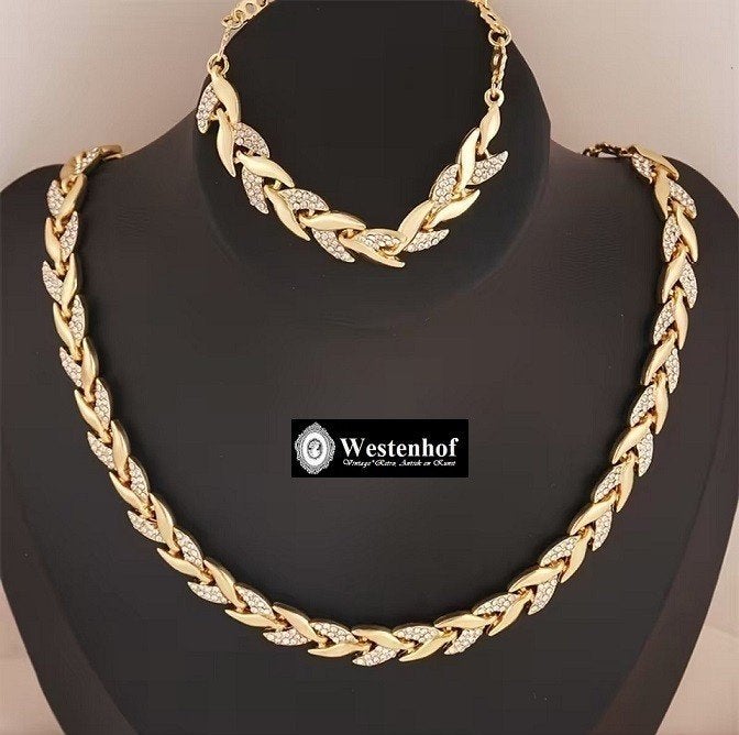 Sieraden set juweliers custom juwelen goud ketting + armband, Verzenden, Nieuw, Goud, Overige materialen