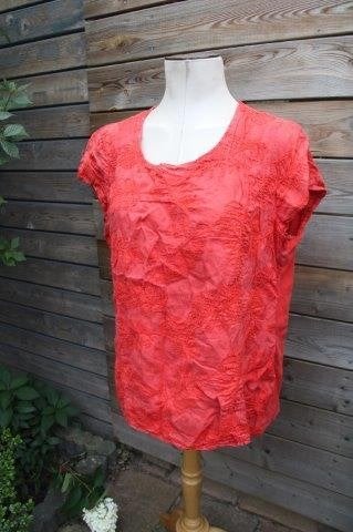 Tuniek rood Paprika mt 3 (48) Vaste prijs OPRUIMING, Maat 46/48 (XL) of groter, Ophalen of Verzenden, Zo goed als nieuw, Paprika