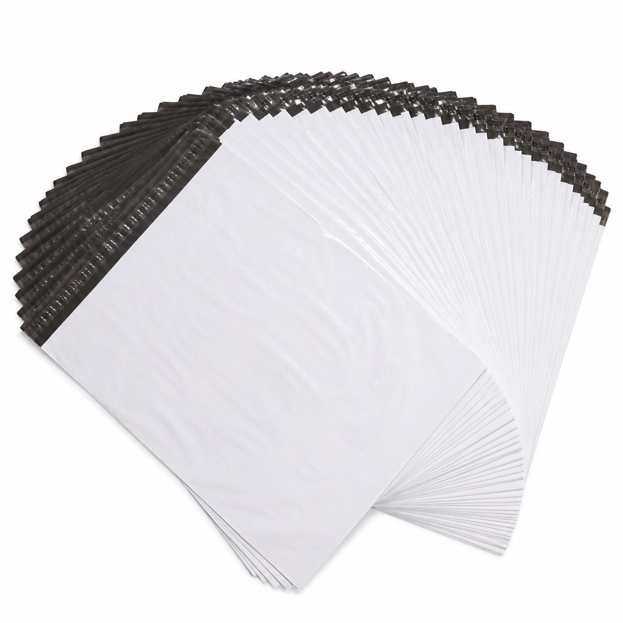 100 stuks verzendzakken 35x46,5 cm - Wit/Zwart, Diversen, Cadeaupapier, Ophalen of Verzenden