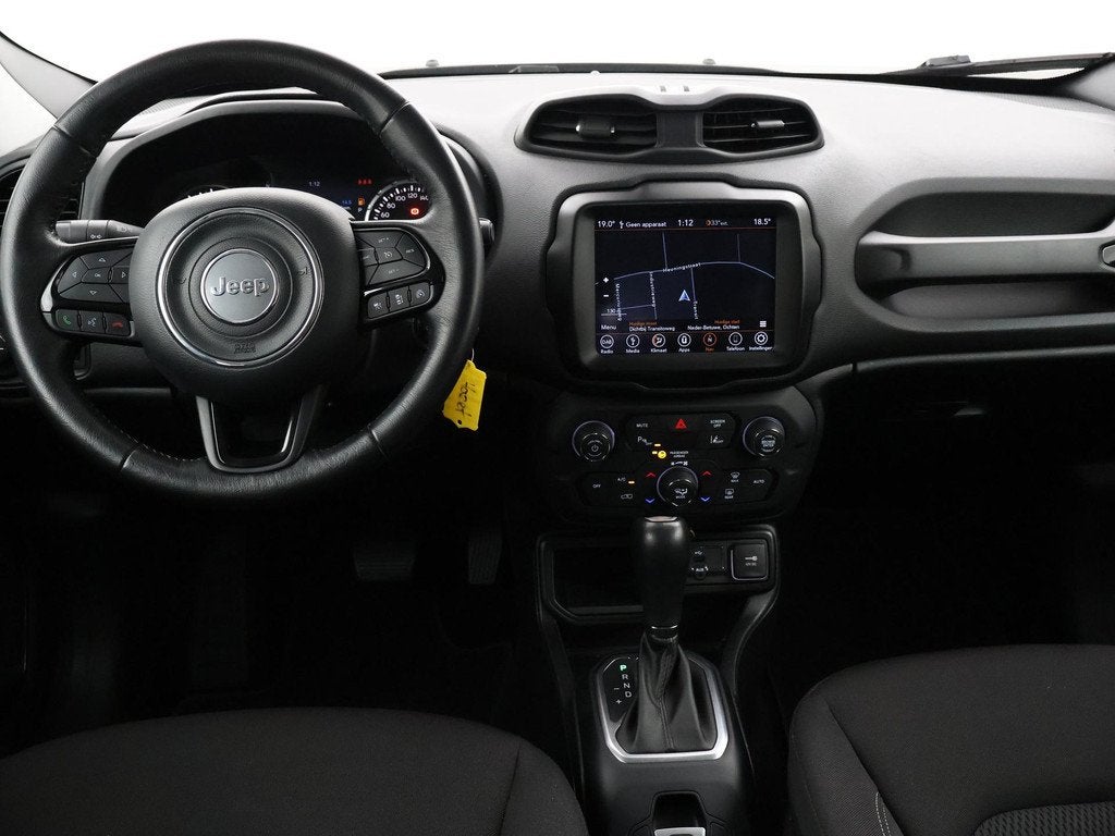 Jeep Renegade 1.4 MULTIAIR 140 PK AUT. NIGHT EAGLE II LIMITE, Auto's, Jeep, Stof, Gebruikt, 4 cilinders, Zwart