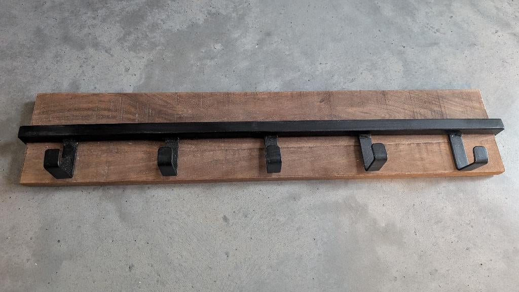 Kapstok hout met staal, Nieuw, Minder dan 100 cm, Hout, Ophalen