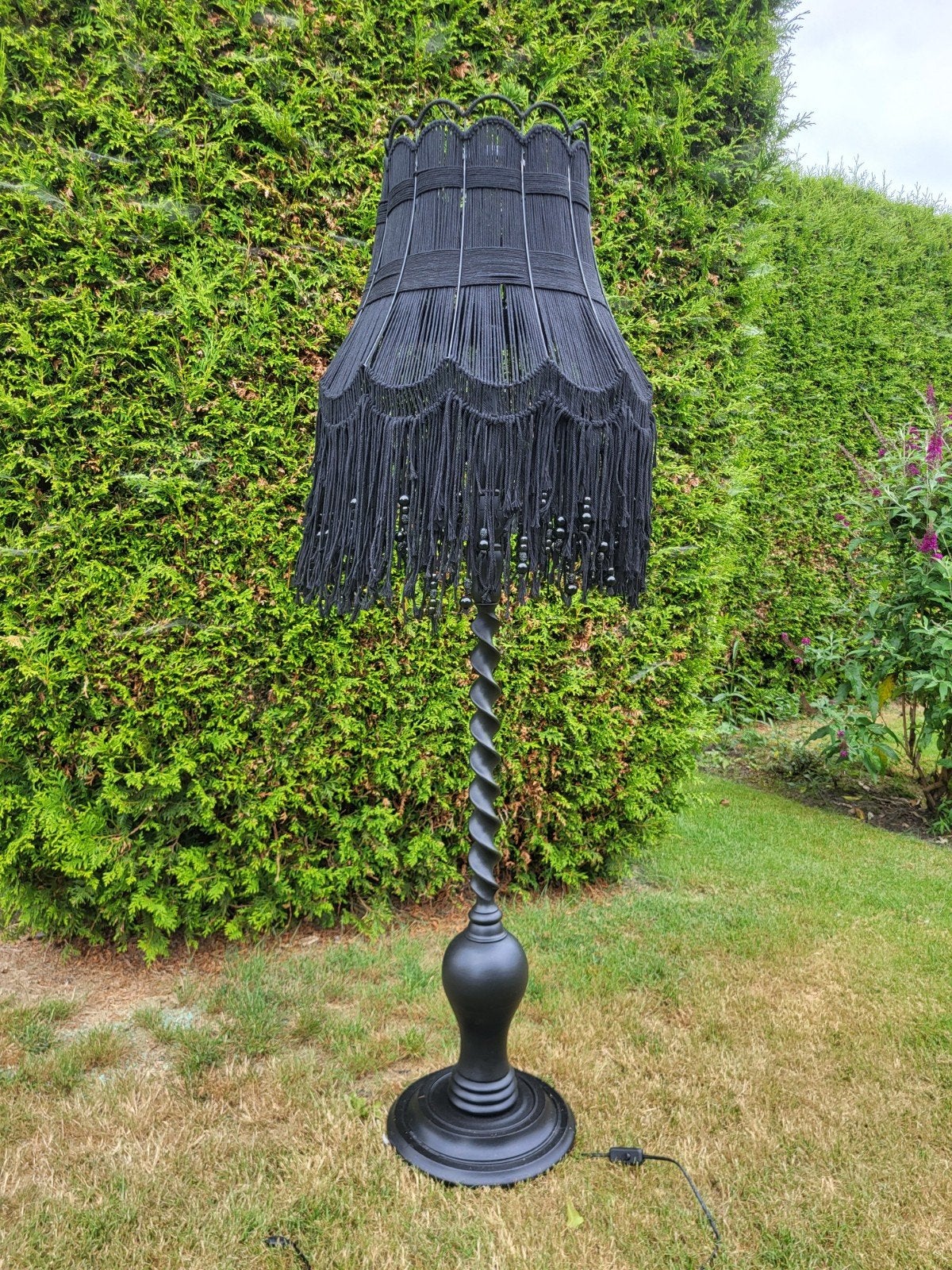 Vintage staande schemerlamp, Ophalen, Gebruikt, Vintage, E27 (groot)