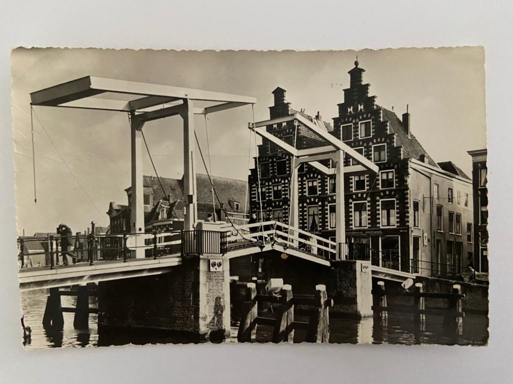 Ansichtkaart Haarlem Gravestenenbrug, Ophalen of Verzenden, Gelopen, Noord-Holland