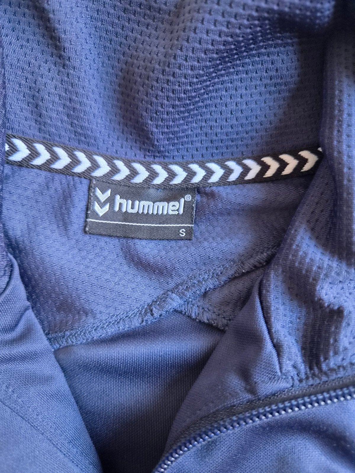 Koninklijke HFC trainingsjas Hummel - maat S, Ophalen, Blauw, Zo goed als nieuw, Maat 46 (S) of kleiner
