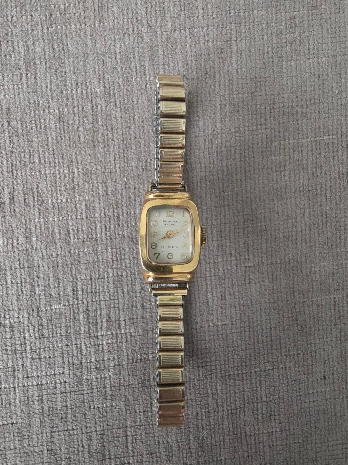 Vintage Remova Ancre Dameshorloge | Jaren 40/50 | Mechanisch, Overige merken, Staal, Gebruikt, Staal