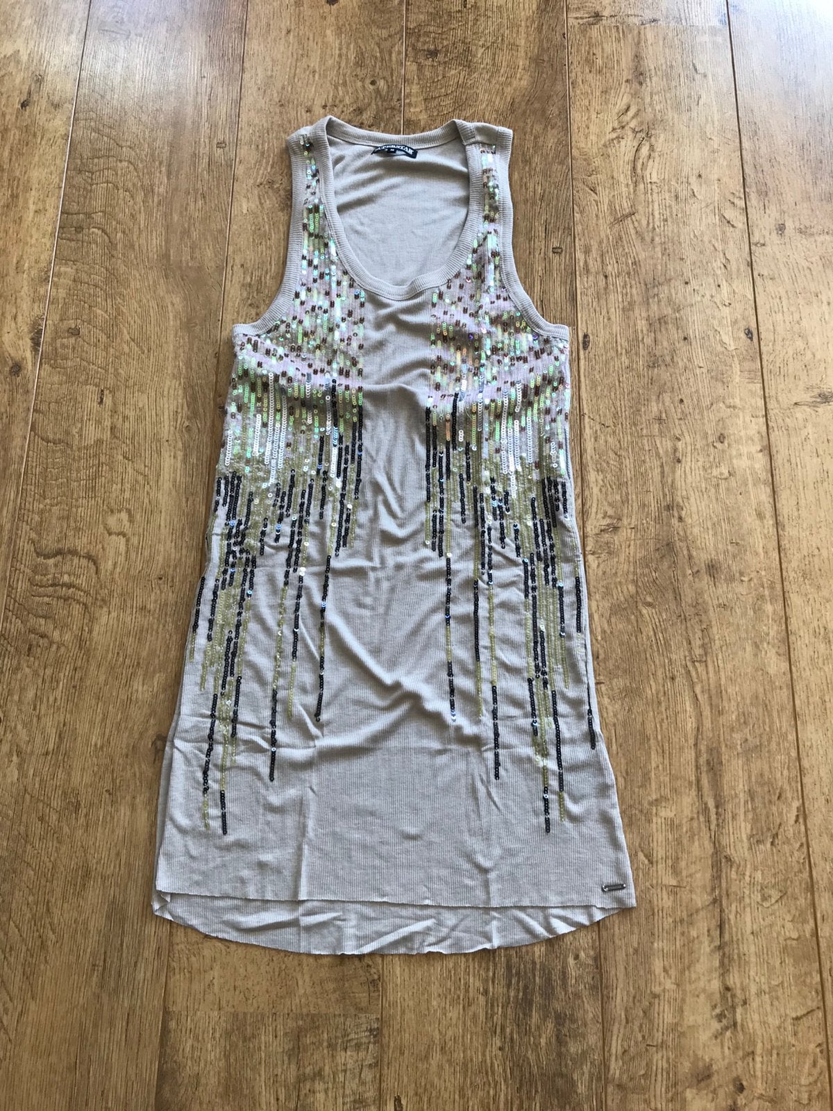 Superstar top/jurkje, Kleding | Dames, Ophalen of Verzenden, Zo goed als nieuw, Zwart, Korte mouw