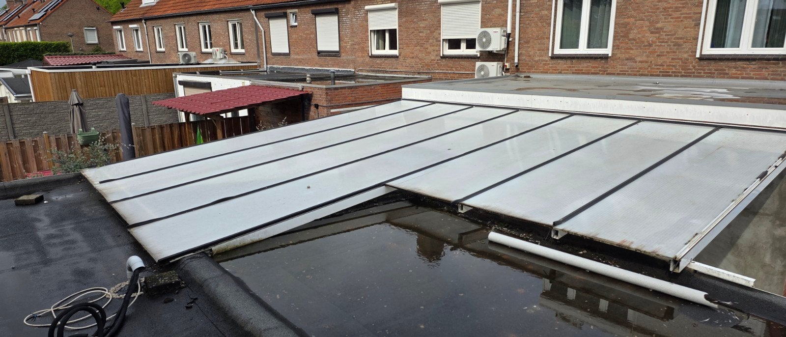 Veranda/Overkapping - Aluminium met Polycarbonaat, Ophalen of Verzenden, Gebruikt, Veranda