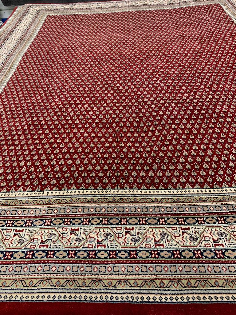 140x200  HANDGEKNOOPT MIR RED Karpet/Vloerkleed/Tapijt!, Rechthoekig, Nieuw, 200 cm of meer, 50 tot 100 cm
