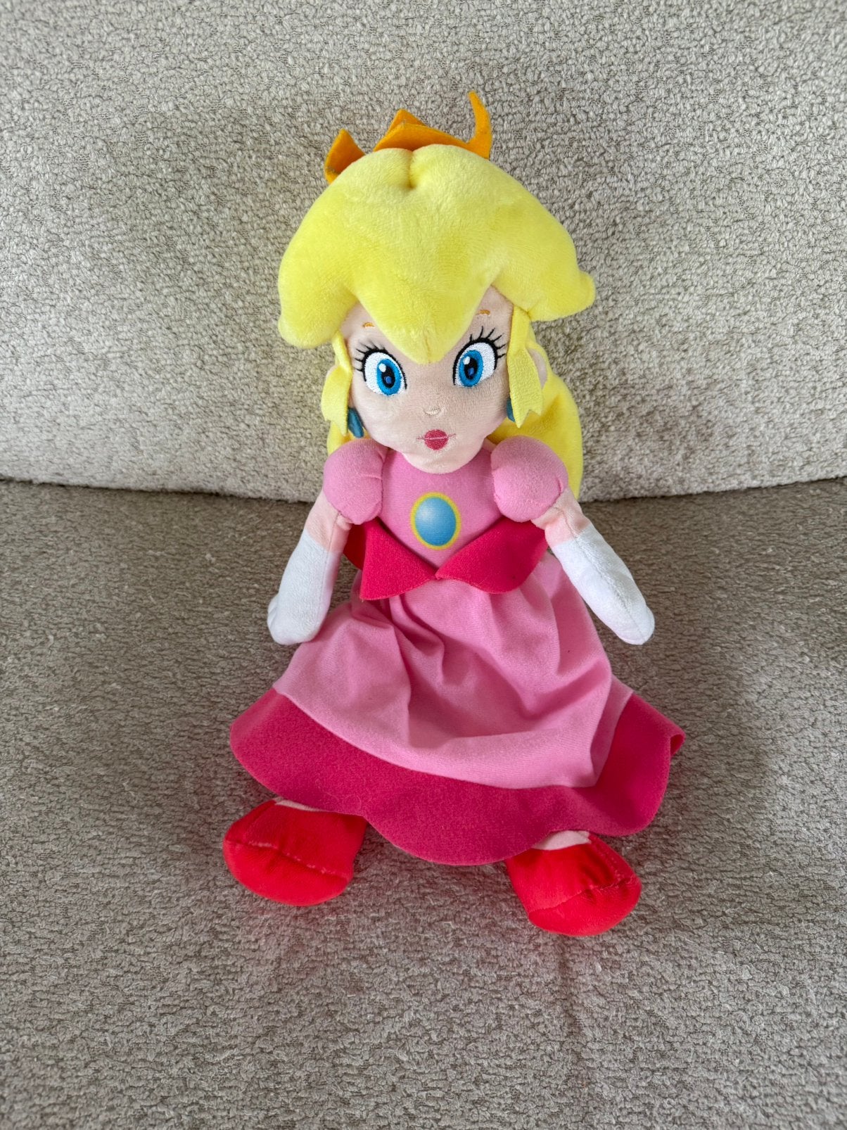 Knuffel prinses peach 40 cm, Ophalen of Verzenden, Zo goed als nieuw, Overige typen