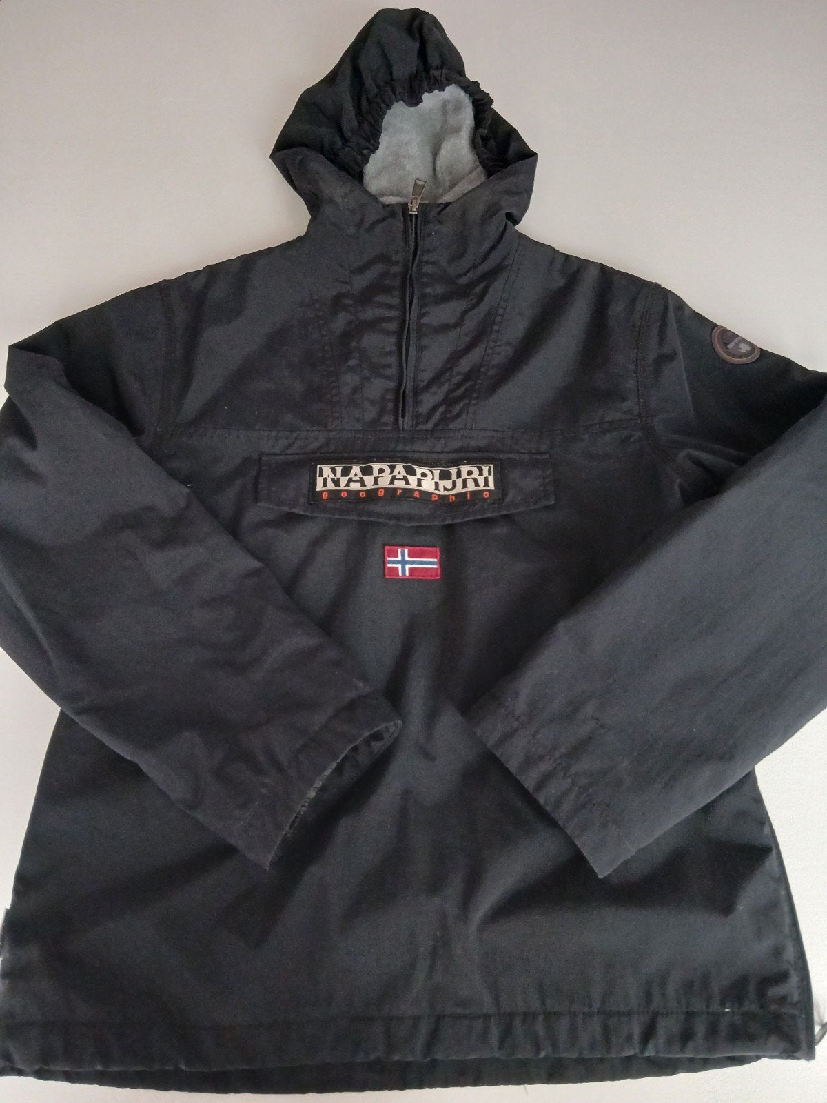 Napapijri Rainforest Winter Jas Zwart Maat 162 (XS/S), Zwart, Ophalen of Verzenden, Zo goed als nieuw, Napapijri