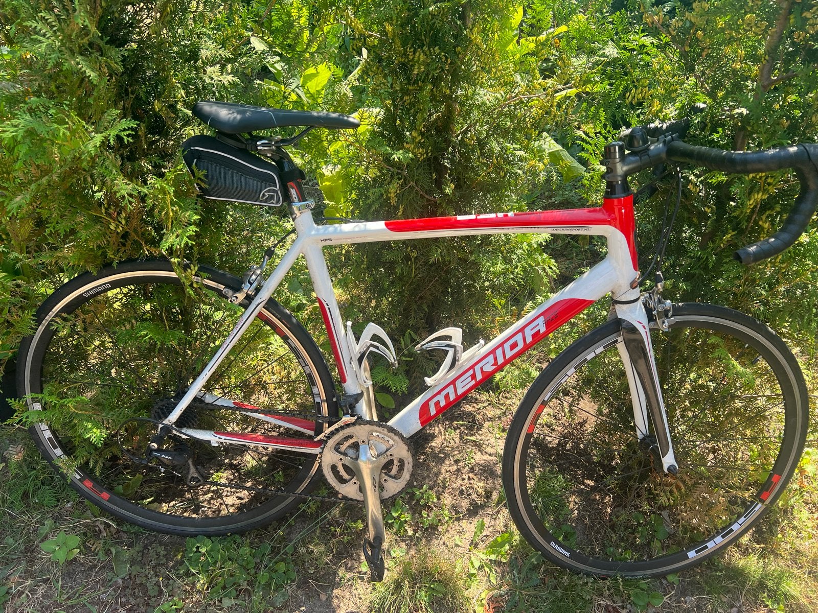 Merida HFS 904 Racefiets met helm en schoenen (m43), Fietsen en Brommers, Fietsen | Racefietsen, 28 inch, Gebruikt, 10 tot 15 versnellingen