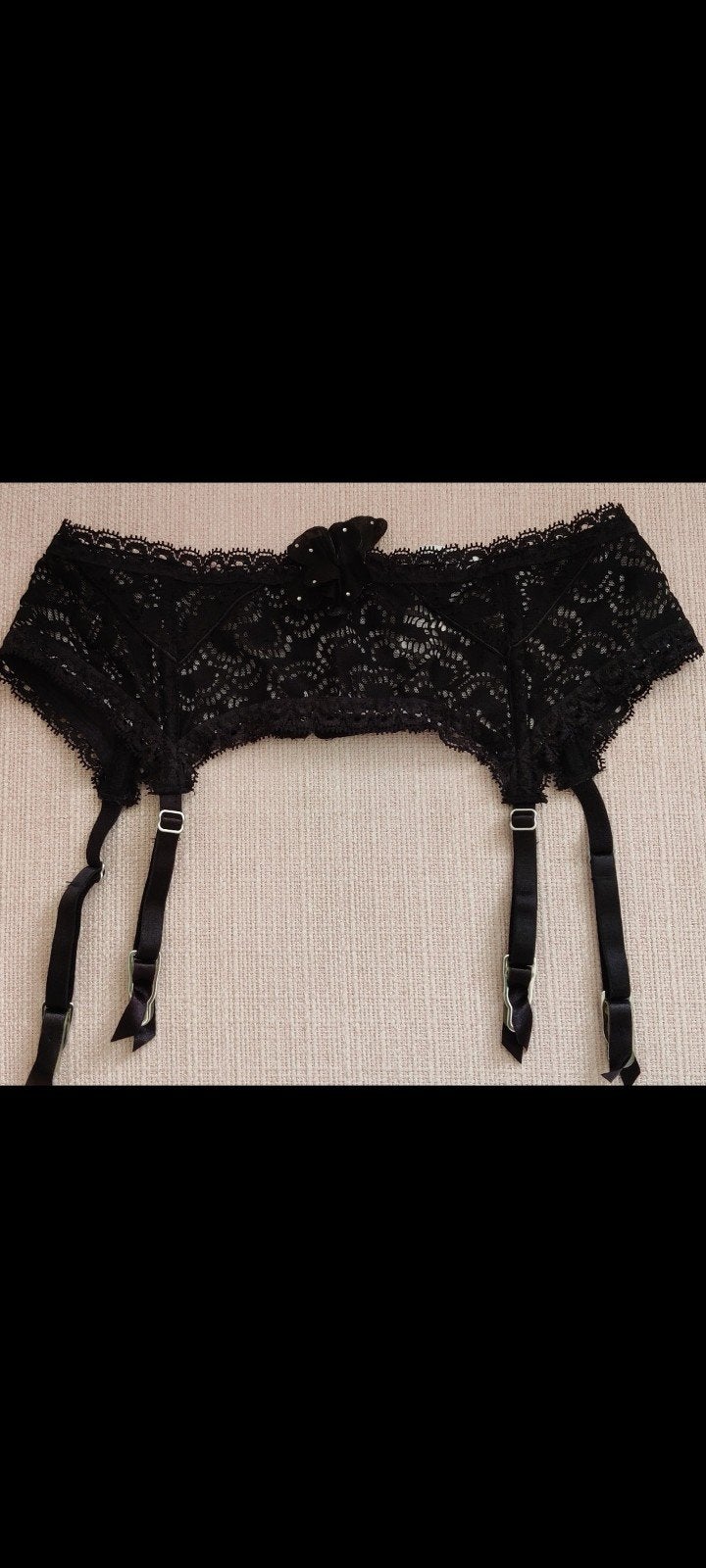 Pleasure State White Label luxe zwart kanten bralette., Pleasure State, Ophalen, Zwart, BH