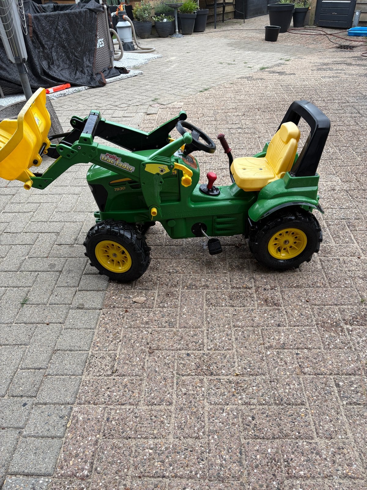 John Deere Traptractor 7930 met luchtbanden en voorlader, Ophalen, Zo goed als nieuw, Trapvoertuig