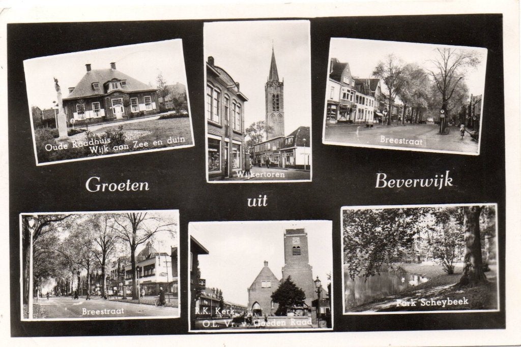 AK Groeten uit (Oosterwijk) Beverwijk, Ophalen of Verzenden, Voor 1920, Gelopen, Noord-Holland