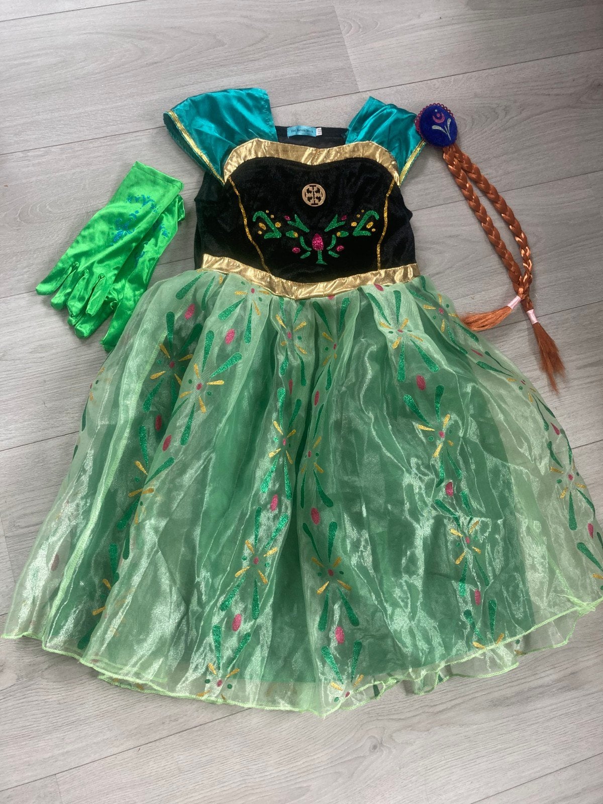 Anna verkleedkleren, Maat 140, Kinderen en Baby's, Carnavalskleding en Verkleedspullen, Ophalen, Zo goed als nieuw, 134 t/m 140