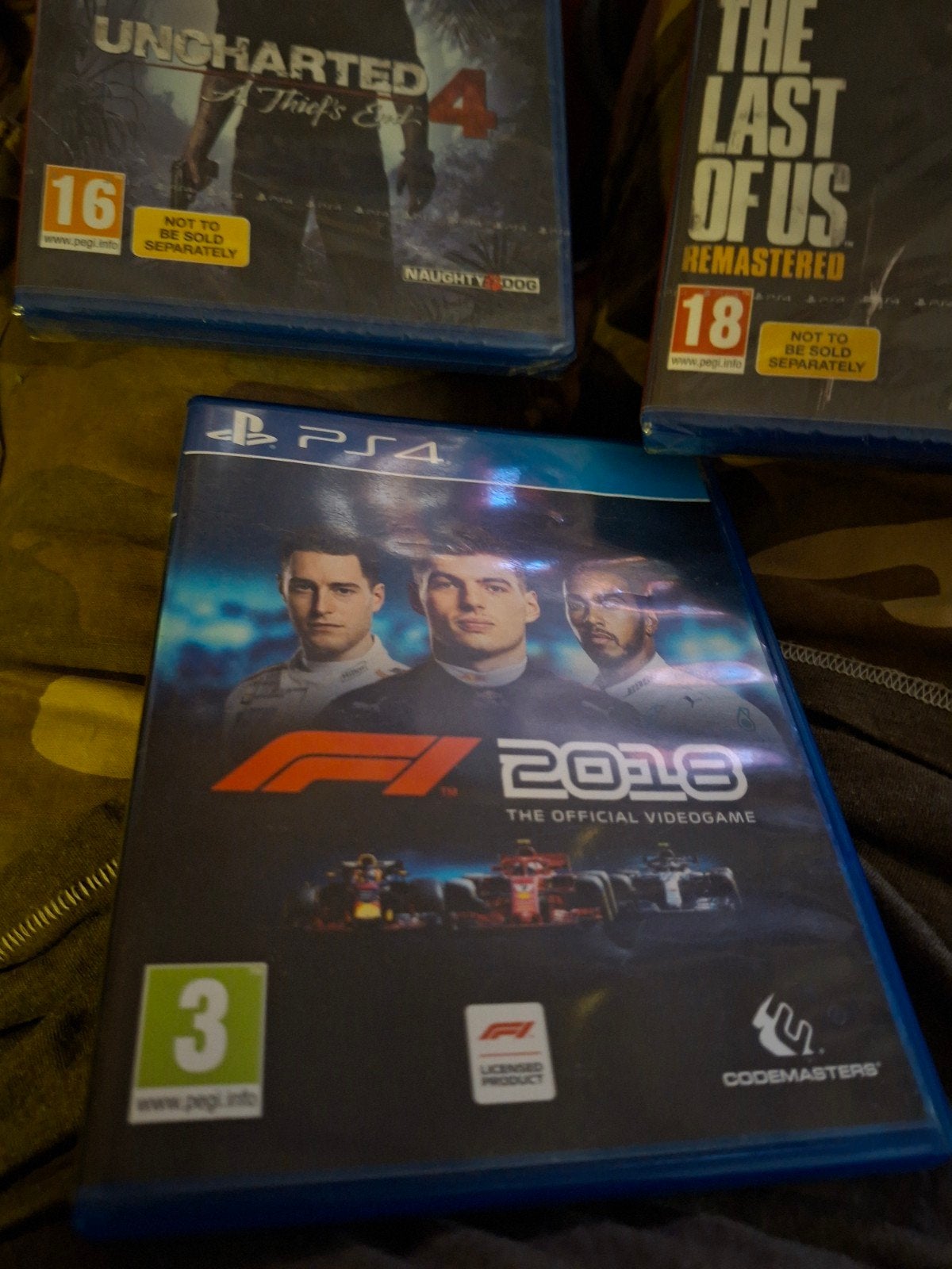 PS4 Games: F1 2018, Uncharted 4, The Last of Us Remastered, Online, Vanaf 18 jaar, 1 speler, Racen en Vliegen