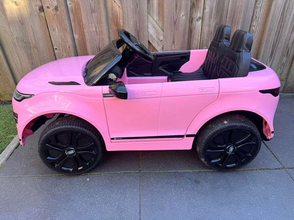 Roze Range Rover Evoque elektrische kinderauto met afstandsb, Ophalen, Gebruikt, Overige typen