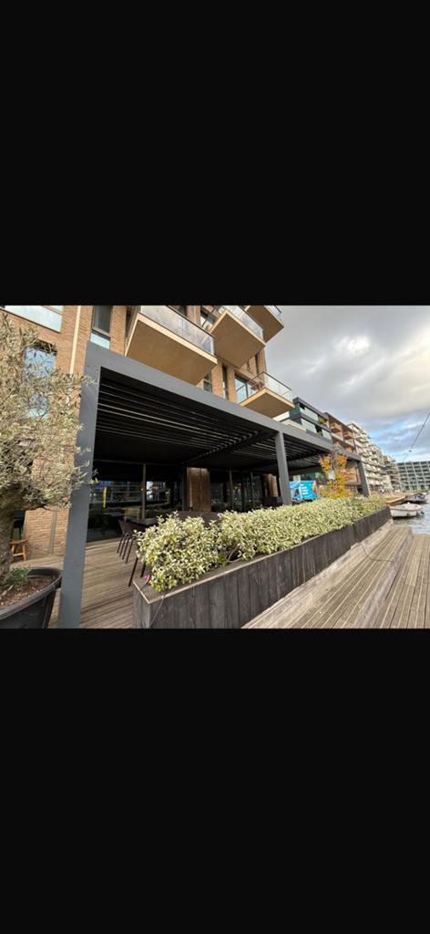 Terrasoverkapping, Tuin en Terras, Zonneschermen, Minder dan 150 cm, Ophalen, Gebruikt, Screen