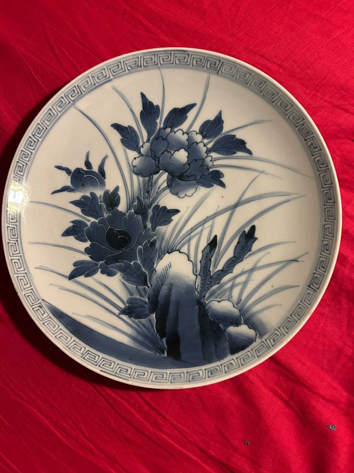 Groot antiek Japans Imari Arita bord 28cm - Edo stijl, Ophalen of Verzenden
