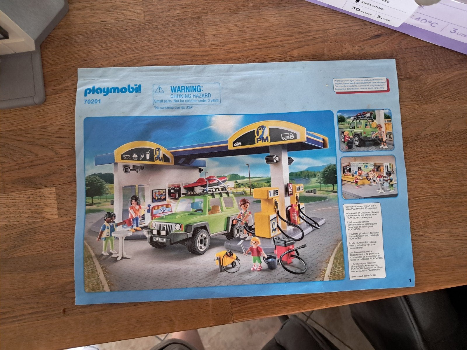 Tankstation city set playmobil, Kinderen en Baby's, Ophalen of Verzenden, Zo goed als nieuw, Complete set