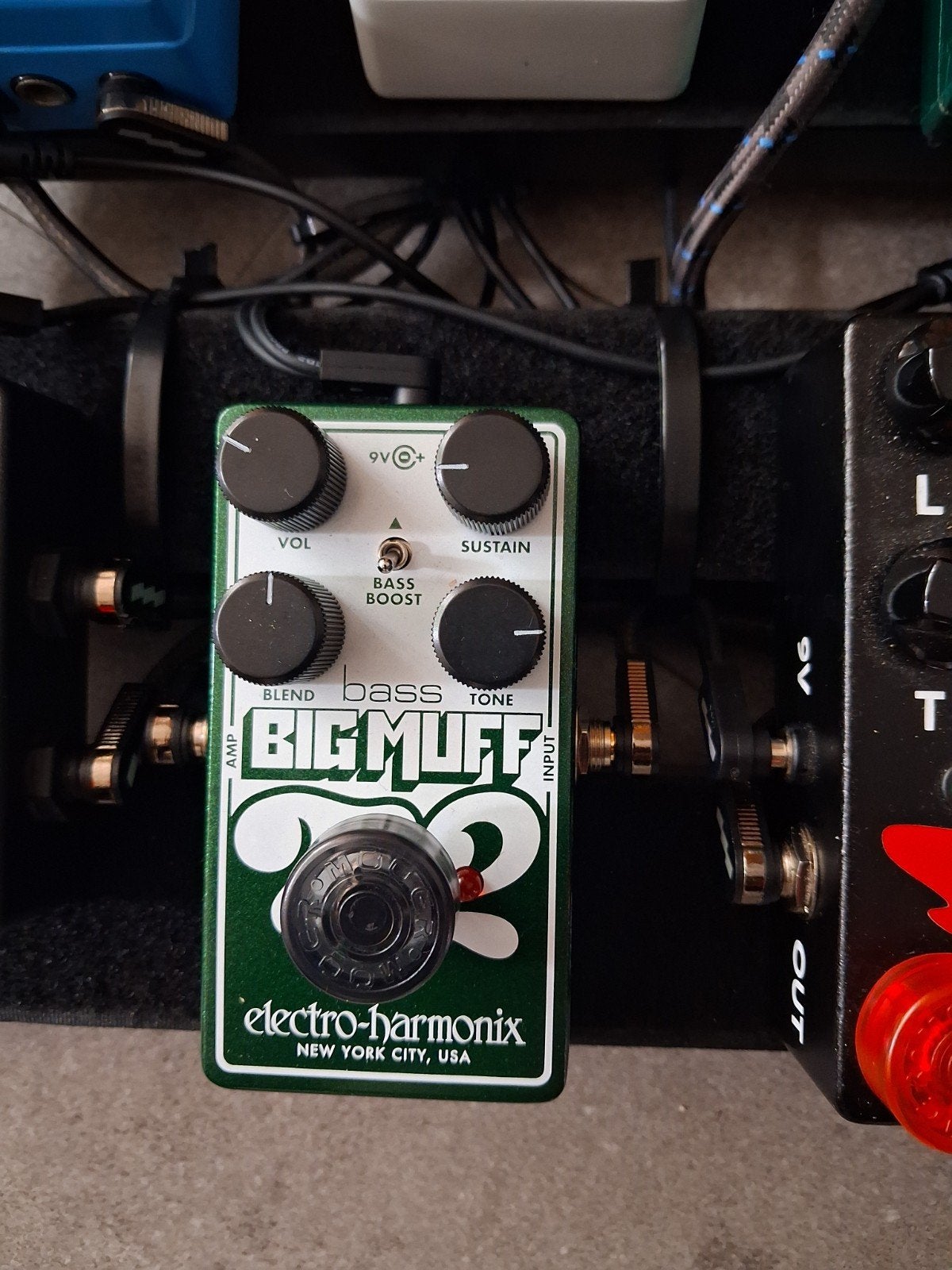 Electro-Harmonix Bass Big Muff Pi Fuzz Pedaal, Ophalen of Verzenden, Zo goed als nieuw, Distortion, Overdrive of Fuzz