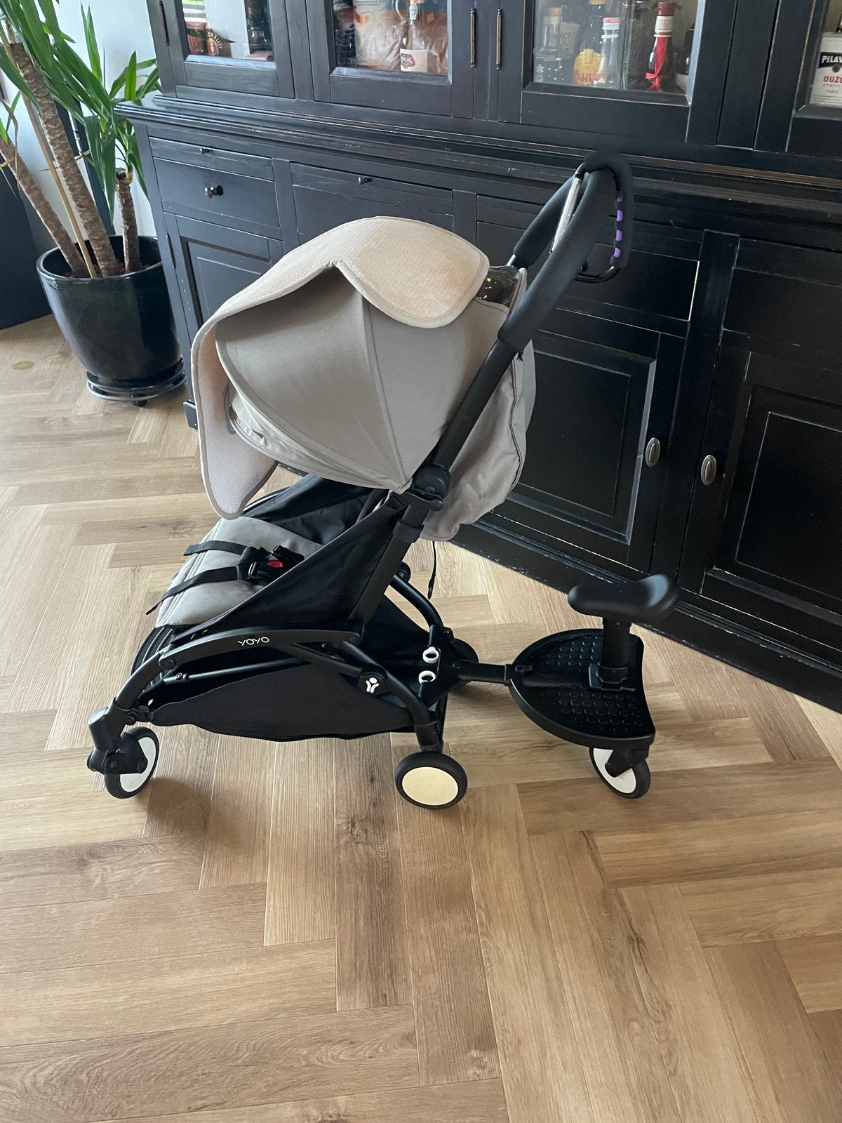 YOYO kinderwagen met meerijdplankje en accessoires, Ophalen, Zo goed als nieuw, Overige merken, Voetenzak