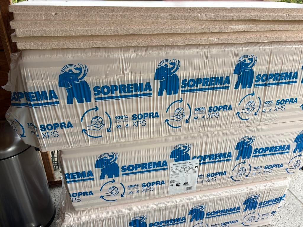 Soprema XPS Isolatieplaten - Nieuw en Ongebruikt, Ophalen, 4 tot 8 cm, Nieuw, Hardschuim (Pir)