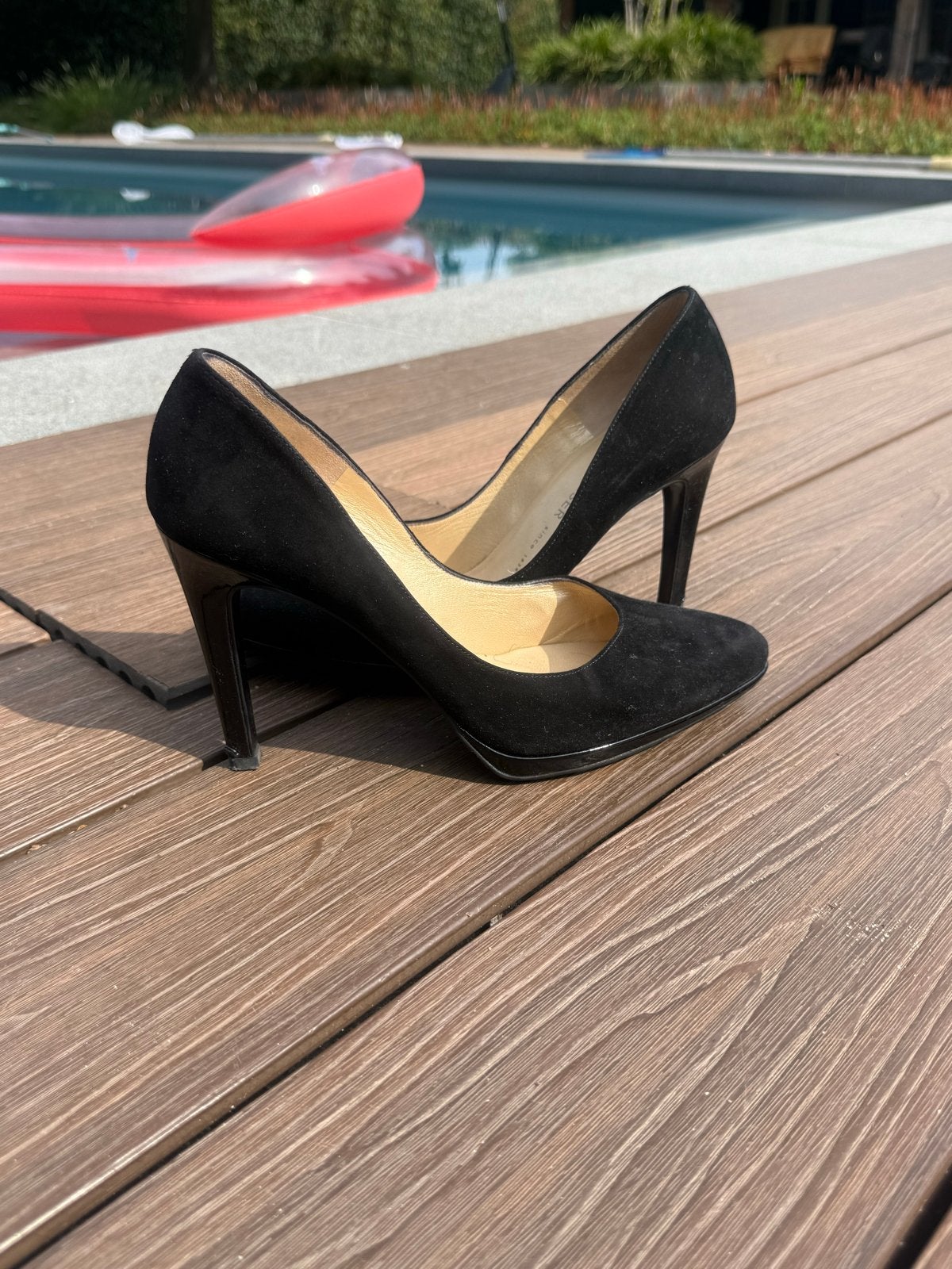Peter Kaiser zwarte suède pumps, Pumps, Zwart, Ophalen of Verzenden, Zo goed als nieuw