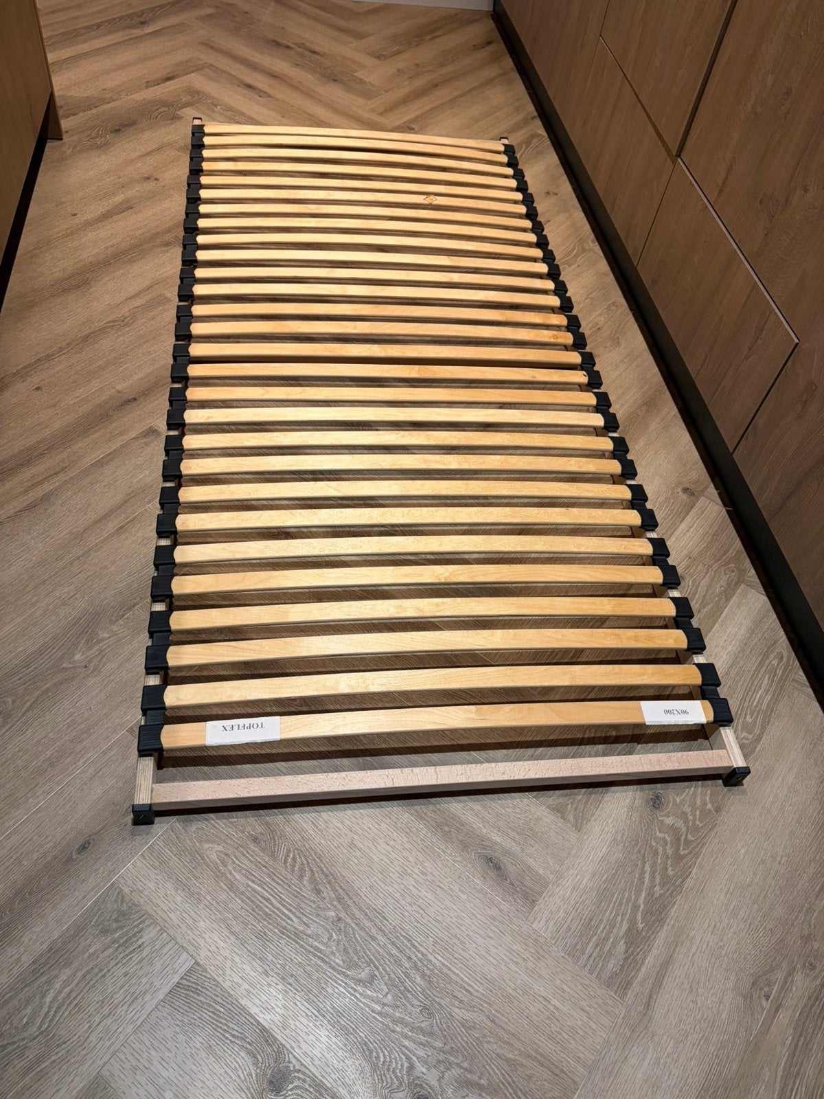 Topflex lattenbodem, Ophalen, Zo goed als nieuw, Eenpersoons, 90 cm