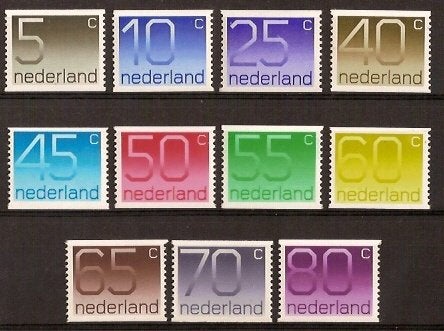 Nederland NVPH nr 1108a/18a postfris Crouwel 1976-1990, Ophalen of Verzenden, Na 1940, Postfris
