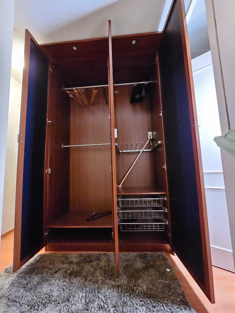 Kledingkast, Huis en Inrichting, Kasten | Kledingkasten, Ophalen, Gebruikt, 100 tot 150 cm, 200 cm of meer
