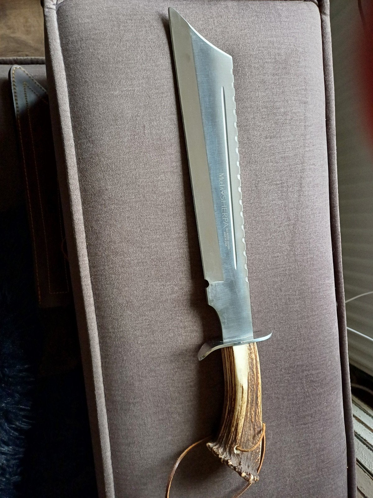 Zeer Mooie Muela Sherpa Bowie Mes Machete xxxl, Ophalen of Verzenden, Landmacht, Overige gebieden, Mes of Dolk