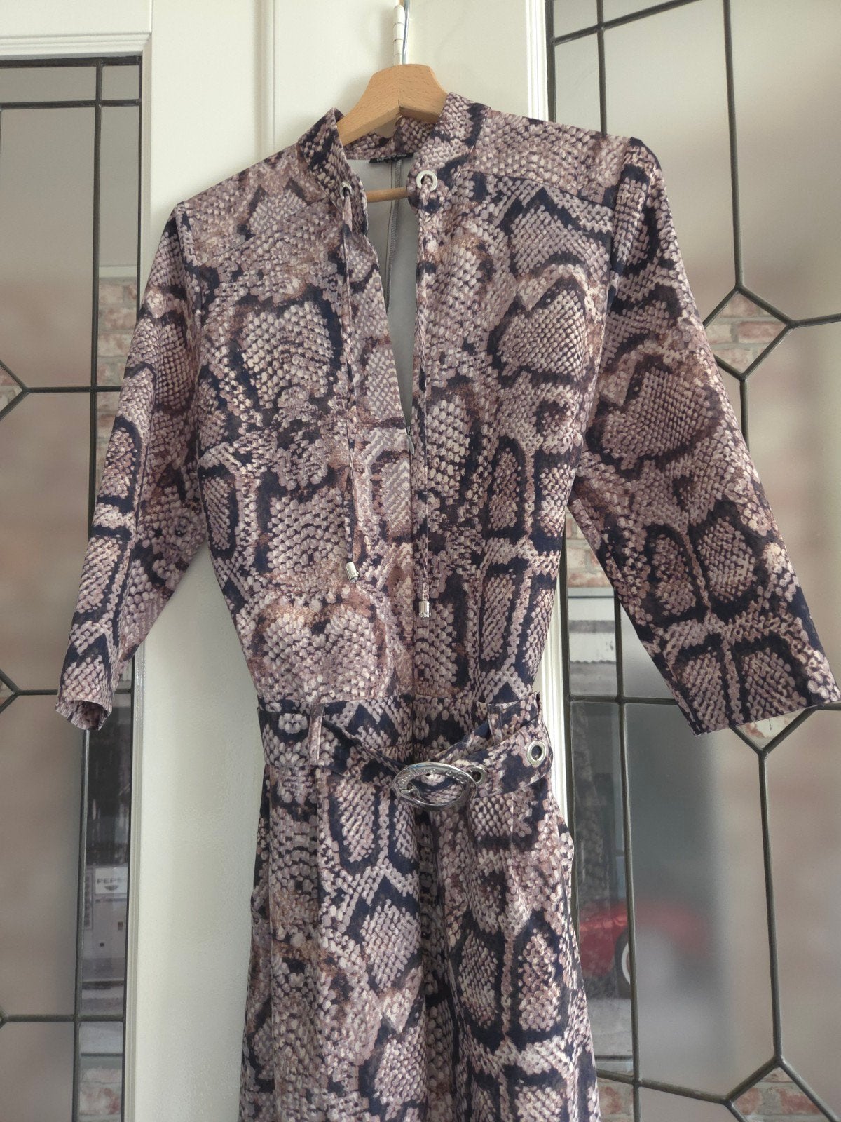 Caroline Biss jumpsuit met slangenprint - Maat 40, Kleding | Dames, Maat 38/40 (M), Meerkleurig, Ophalen of Verzenden, Zo goed als nieuw