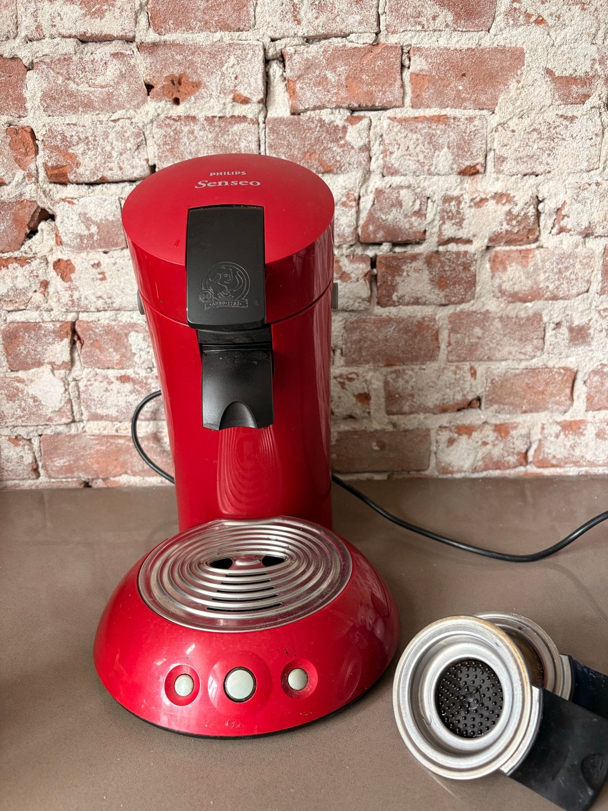Philips Senseo Koffiezetapparaat Rood, Ophalen, Koffiepads en cups, Gebruikt, Koffiemachine