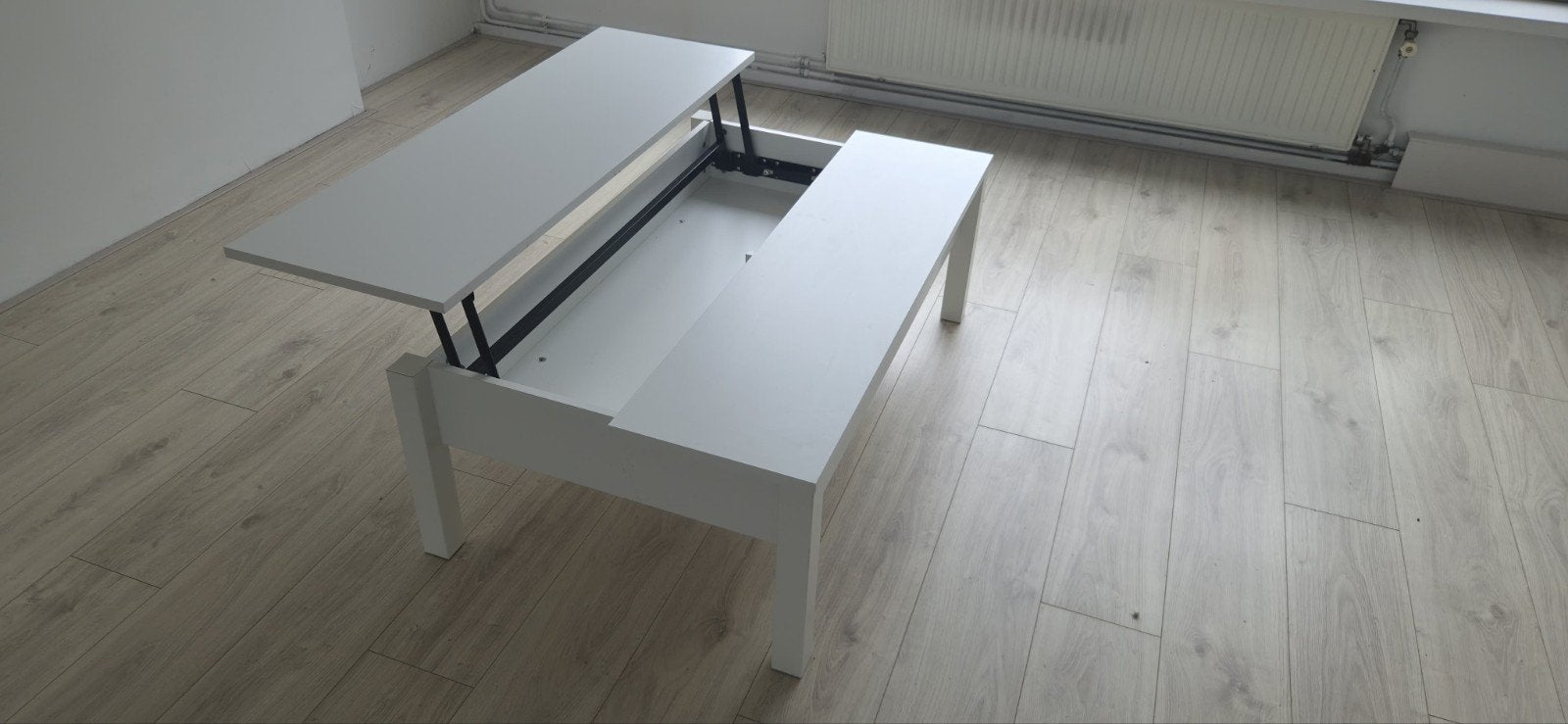 IKEA verstelbare salontafel wit, Huis en Inrichting, Tafels | Salontafels, Gebruikt, 50 tot 100 cm, 100 tot 150 cm, Rechthoekig