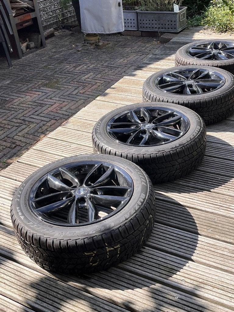 Originele MINI R124 17 inch velgenset  zwart, Auto-onderdelen, Ophalen, Gebruikt, Velg(en), 17 inch