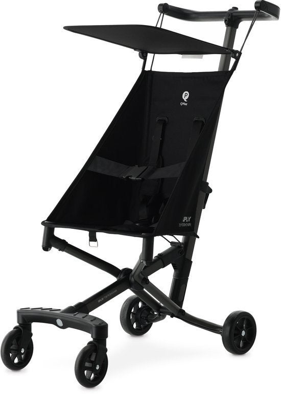 Qplay T18 Buggy - Lichtgewicht en compact - Zwart, Kinderen en Baby's, Ophalen of Verzenden